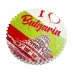 bulgaria fridge magnet – i love bulgaria flag design for refrigerator decoration