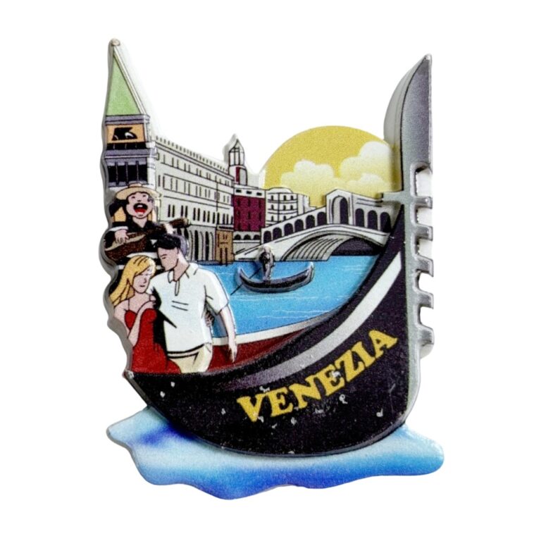 venezia italy fridge magnet – romantic gondola ride scene souvenir & venice memo decor