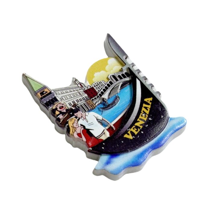 venezia italy fridge magnet – romantic gondola ride scene souvenir & venice memo decor
