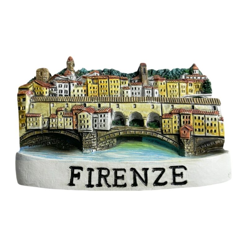 florence italy fridge magnet – ponte vecchio river view fridge decor & tourist gift