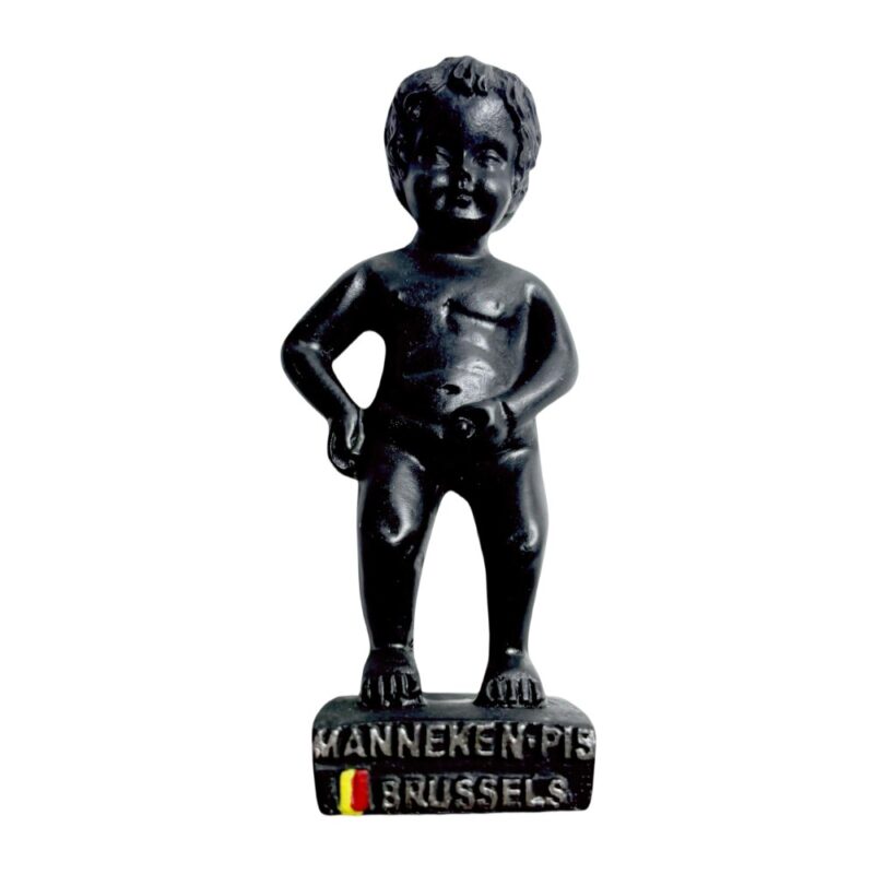 brussels belgium fridge magnet – manneken pis statue collectible with european charm