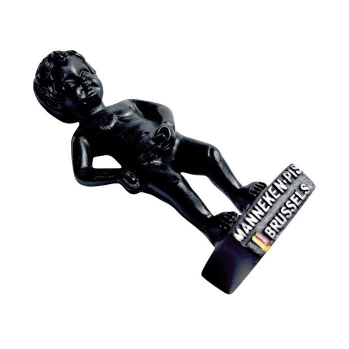 brussels belgium fridge magnet – manneken pis statue collectible with european charm