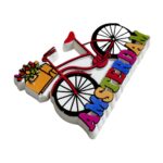 amsterdam netherlands fridge magnet – colorful bicycle design for memo boards & gifts
