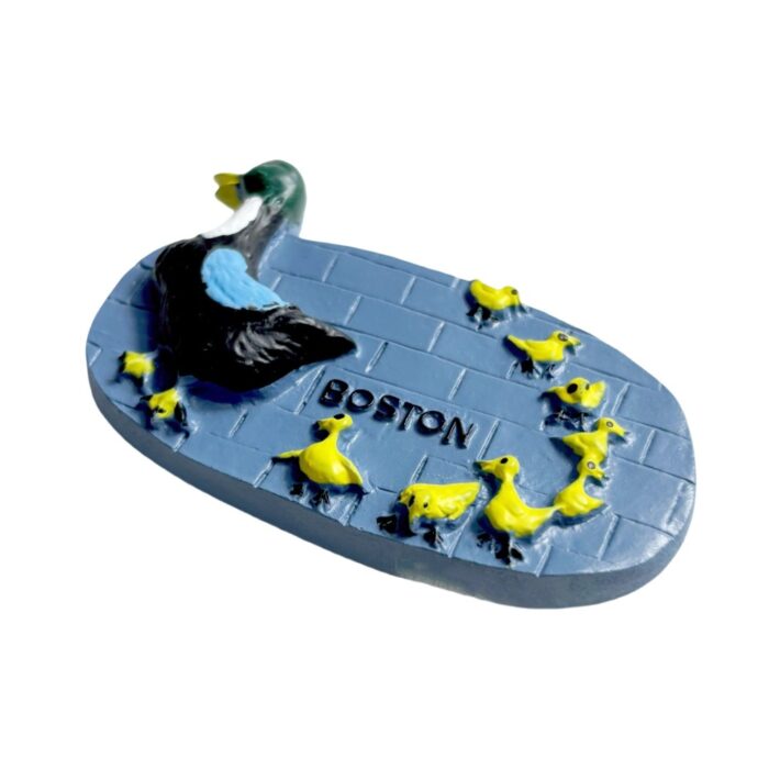 boston usa fridge magnet – ducklings on parade cute scene for kids & family decor