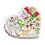 portugal heart shaped fridge magnet iberian peninsula souvenir gift & culinary theme decor
