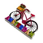 amsterdam netherlands fridge magnet – colorful bicycle design for memo boards & gifts