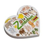zimbabwe wildlife fridge magnet african safari souvenir gift & nature inspired decor