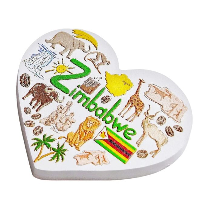 zimbabwe wildlife fridge magnet african safari souvenir gift & nature inspired decor