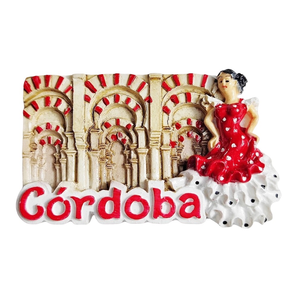 córdoba spain fridge magnet flamenco dance travel souvenir gift & whiteboard ornament