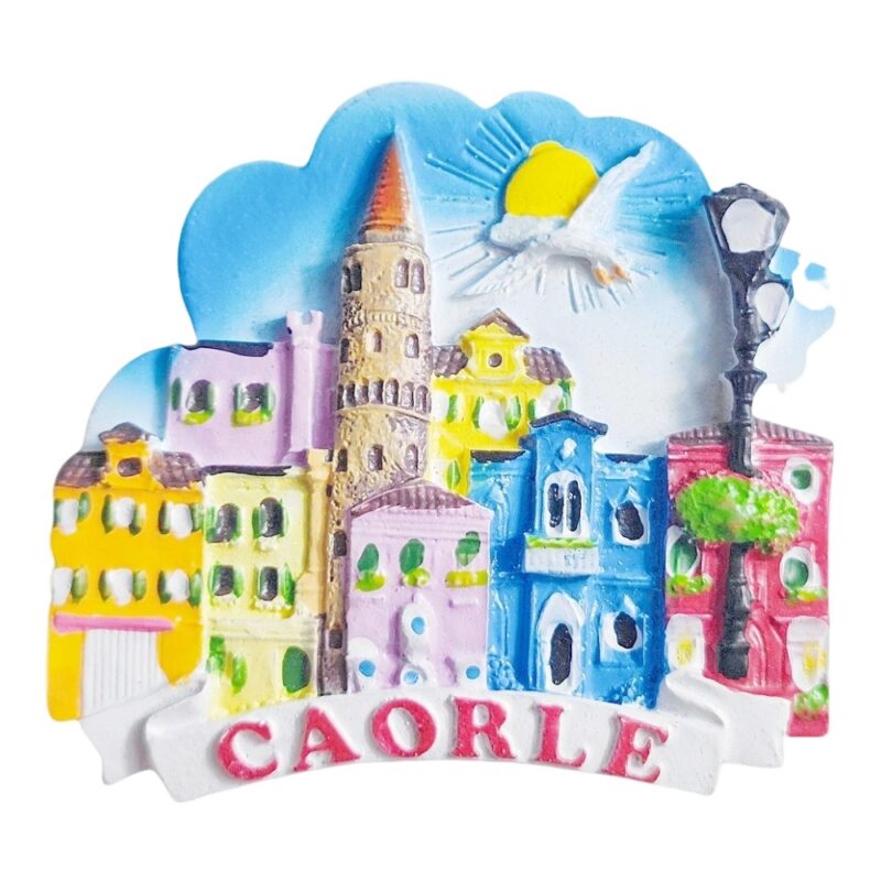 caorle italy fridge magnet – colorful coastal town travel gift & whiteboard decoration