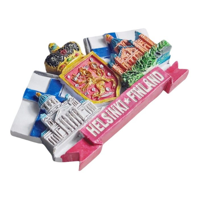 helsinki finland fridge magnet – nordic landmark travel collectible & kitchen display decor