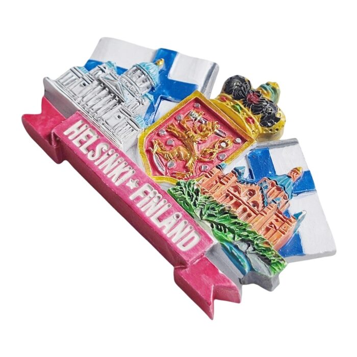 helsinki finland fridge magnet – nordic landmark travel collectible & kitchen display decor