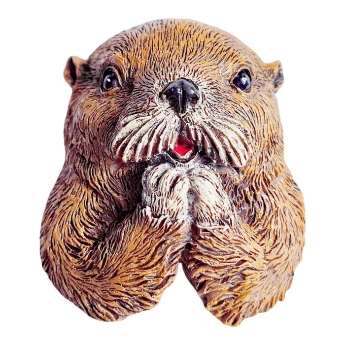 otter animal fridge magnet cute wildlife design for nature lovers & memo board gift