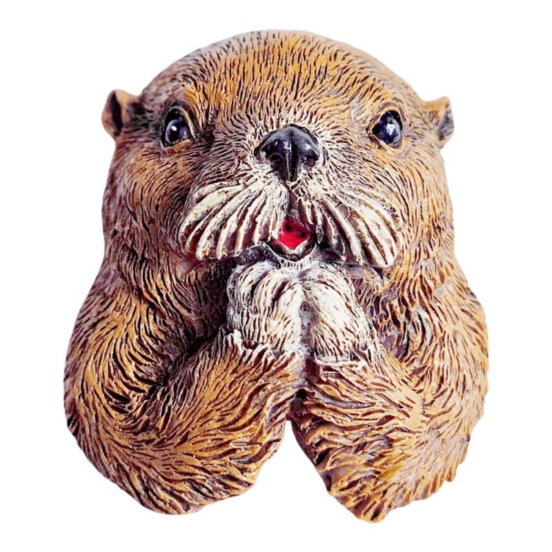 otter animal fridge magnet cute wildlife design for nature lovers & memo board gift