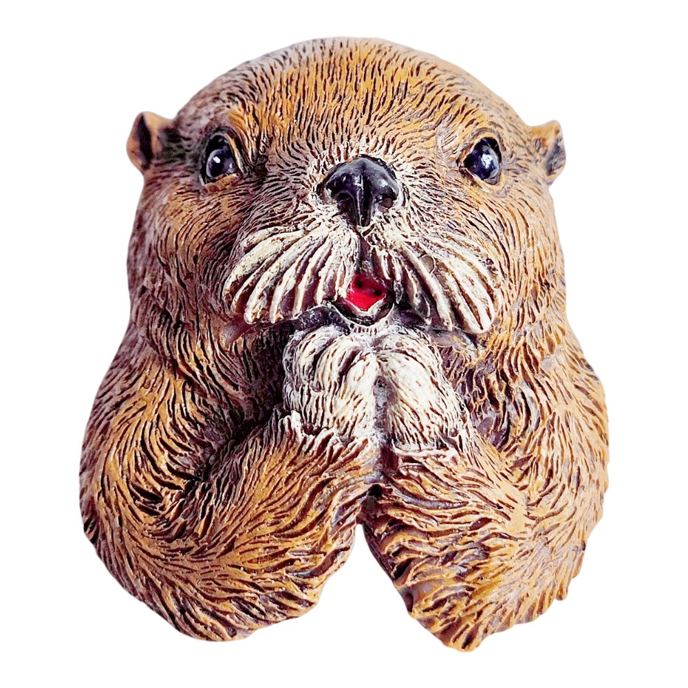 otter animal fridge magnet cute wildlife design for nature lovers & memo board gift
