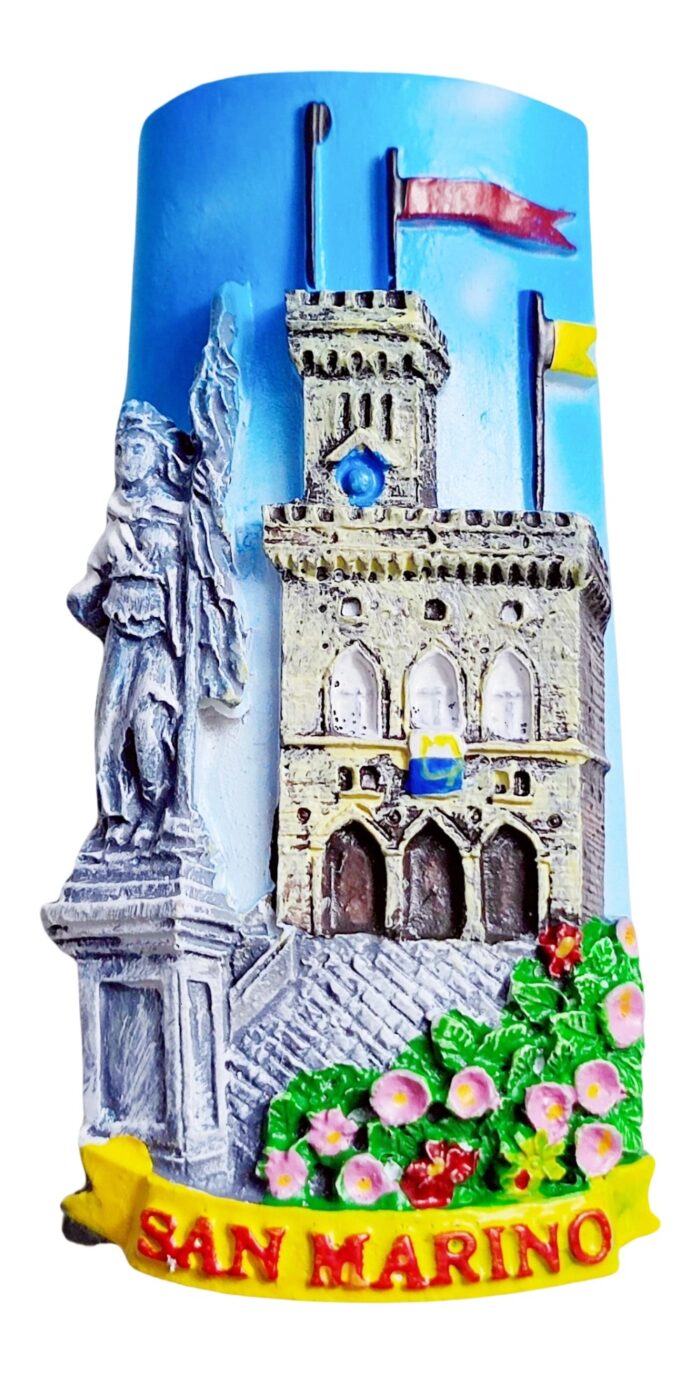 san marino fridge magnet palazzo pubblico landmark travel gift & miniature european collectible
