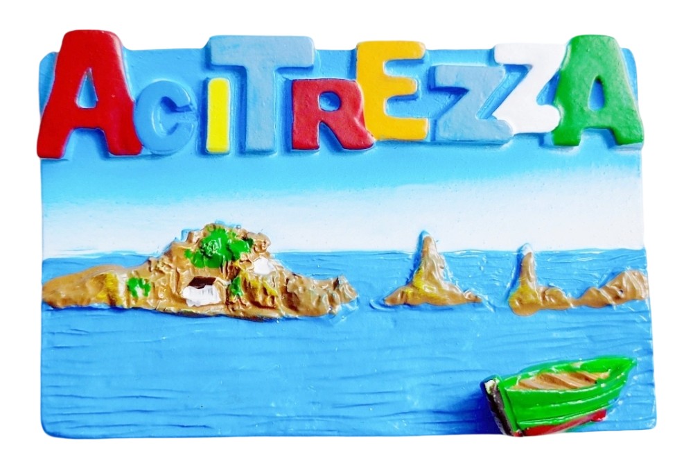 aci trezza italy fridge magnet coastal sicily island travel gift & mediterranean ocean decor