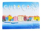 curaçao island fridge magnet colorful caribbean houses travel souvenir & beach memory gift