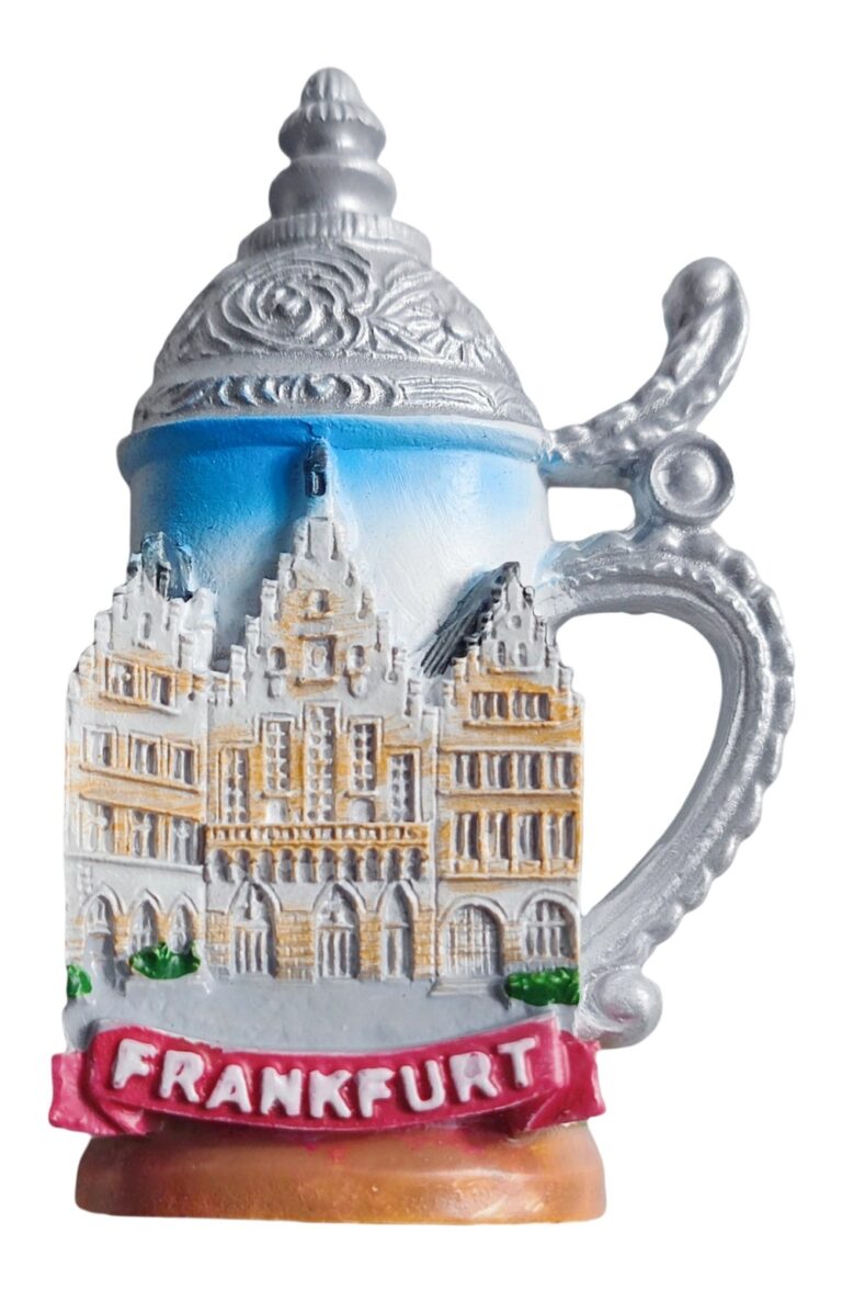 frankfurt germany fridge magnet beer mug style travel souvenir & bavarian cultural decor