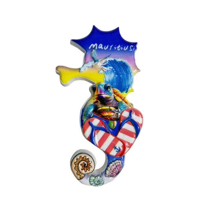 mauritius sea turtle fridge magnet tropical island gift & ocean souvenir decor