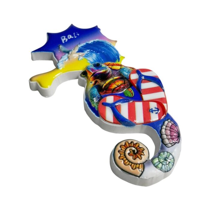 bali seahorse fridge magnet indonesia beach paradise gift & exotic travel decor