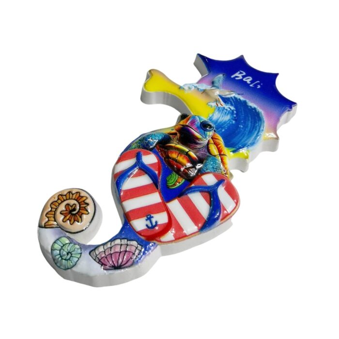 bali seahorse fridge magnet indonesia beach paradise gift & exotic travel decor