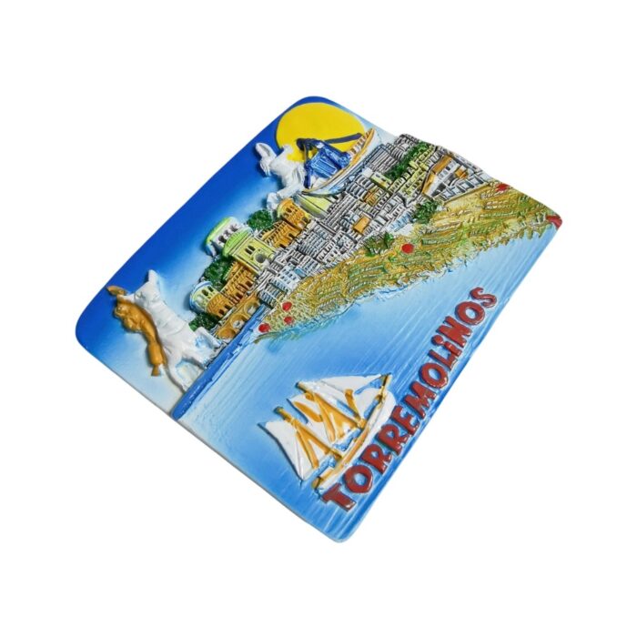 torremolinos spain fridge magnet mediterranean coastline souvenir & beach town decor