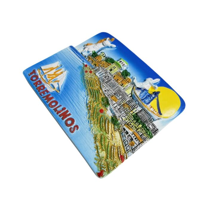 torremolinos spain fridge magnet mediterranean coastline souvenir & beach town decor