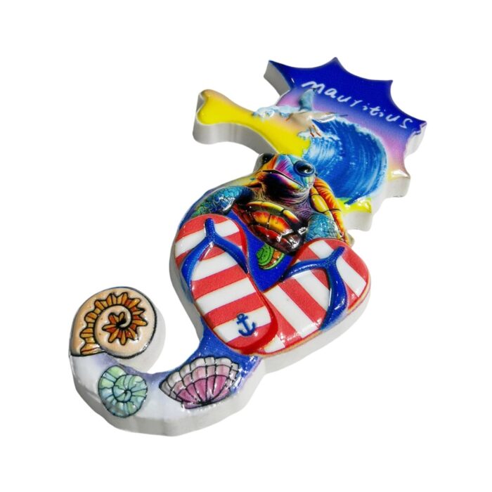 mauritius sea turtle fridge magnet tropical island gift & ocean souvenir decor