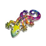 cameroon gecko fridge magnet african wildlife souvenir & colorful travel decor