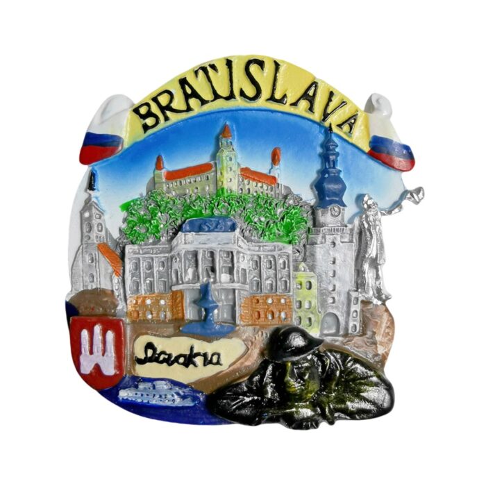 bratislava slovakia fridge magnet historic castle travel souvenir & central europe keepsake