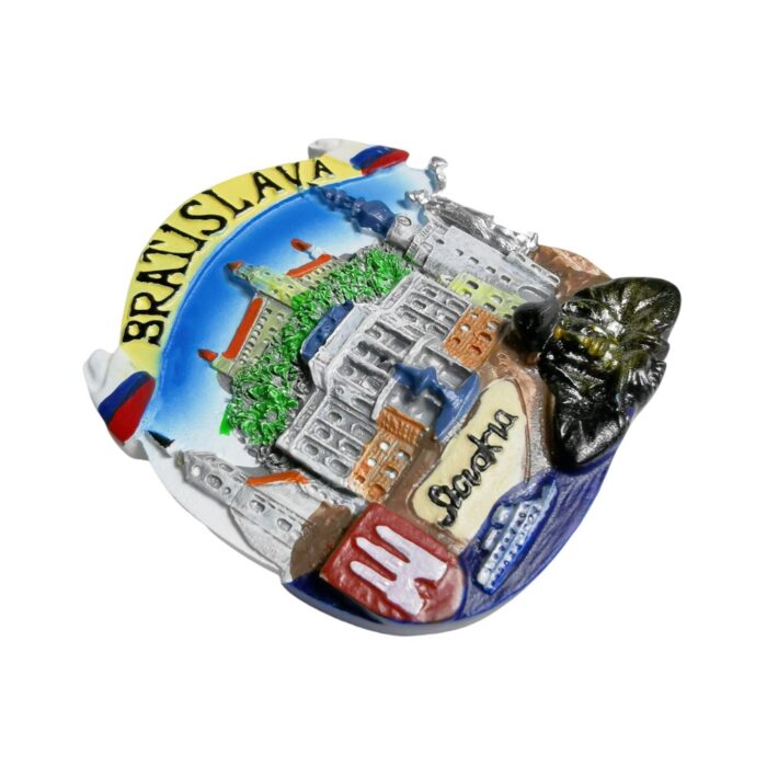 bratislava slovakia fridge magnet historic castle travel souvenir & central europe keepsake