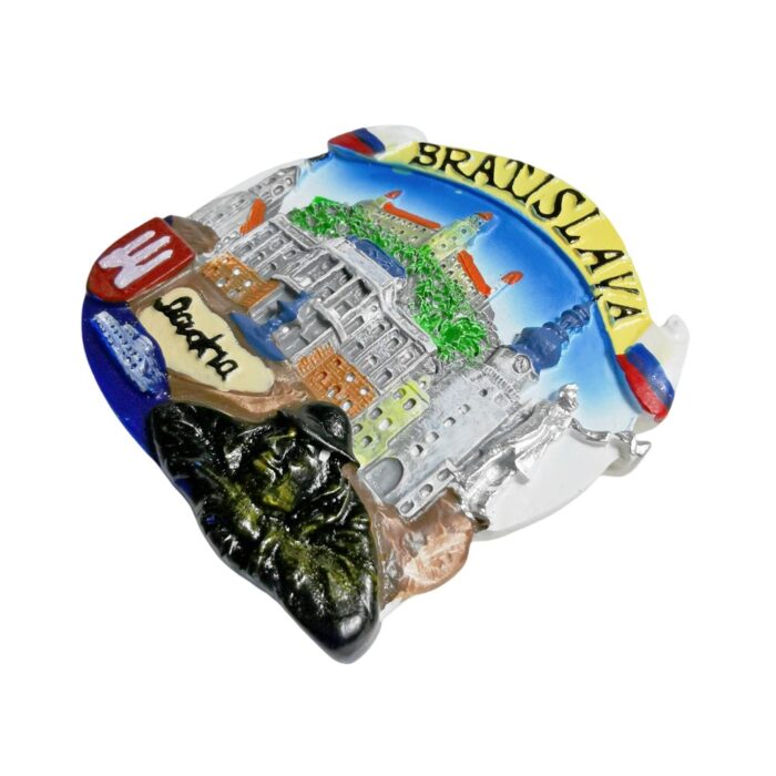 bratislava slovakia fridge magnet historic castle travel souvenir & central europe keepsake