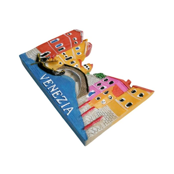 venezia italy fridge magnet venice canal scene souvenir & colorful gondola decoration
