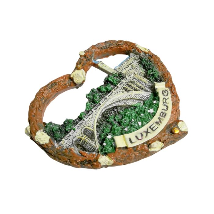 luxembourg fridge magnet romantic scenic landmark souvenir & heart shaped travel gift