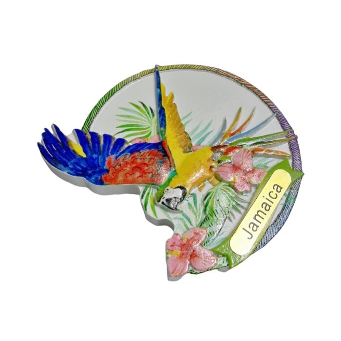 jamaica tropical bird fridge magnet – island travel souvenir & exotic jungle accent