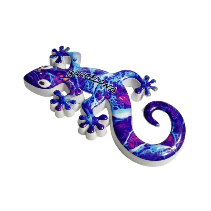 barcelona lizard fridge magnet spain inspired decorative magnet for whiteboard or kitchen
