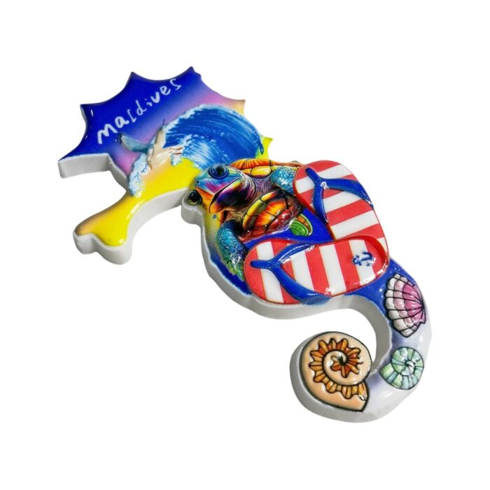 maldives ocean wave fridge magnet island escape souvenir & exotic whiteboard decoration