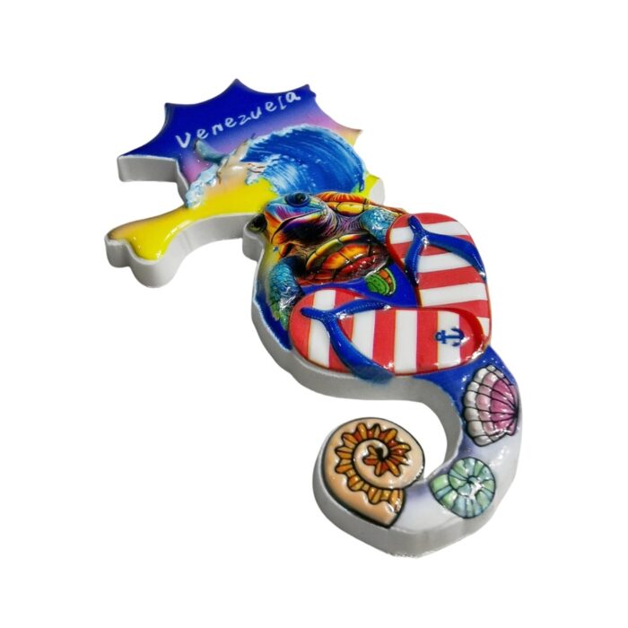 venezuela seahorse fridge magnet latin america vacation keepsake & tropical home decor