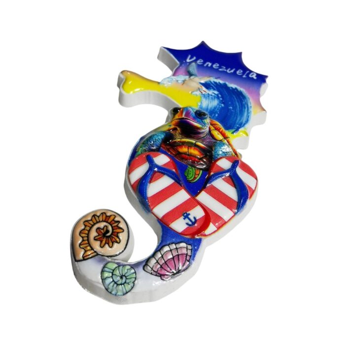 venezuela seahorse fridge magnet latin america vacation keepsake & tropical home decor