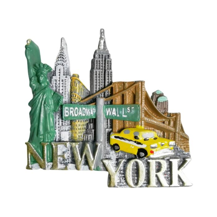 new york city usa fridge magnet – statue of liberty souvenir & urban wall decor