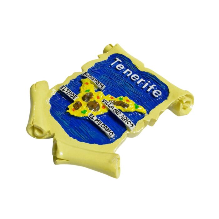 tenerife island spain fridge magnet – volcanic travel keepsake & colorful map decor