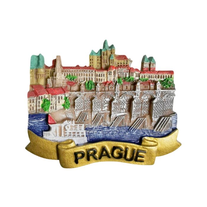 prague czech republic fridge magnet – historic landmark souvenir & classic travel memento