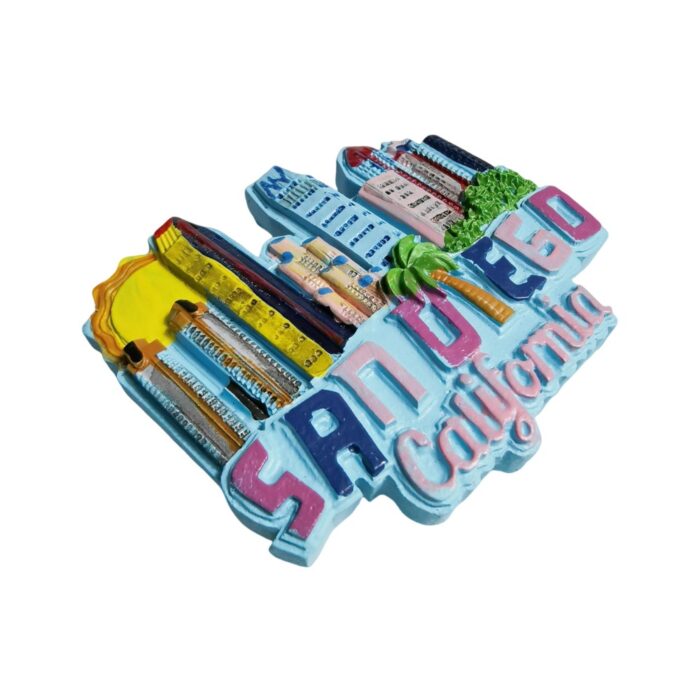 san diego california fridge magnet – skyline collectible & beach vibes memo board decor