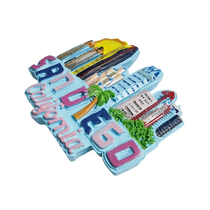 san diego california fridge magnet – skyline collectible & beach vibes memo board decor