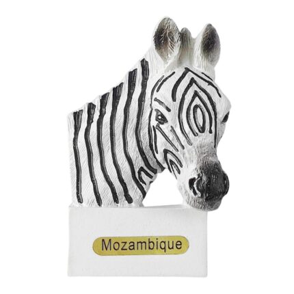 mozambique zebra fridge magnet – african wildlife travel souvenir & exotic safari decor for whiteboard or kitchen