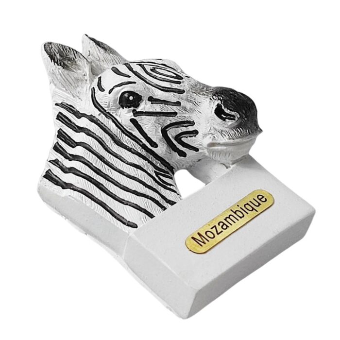 mozambique zebra fridge magnet – african wildlife travel souvenir & exotic safari decor for whiteboard or kitchen