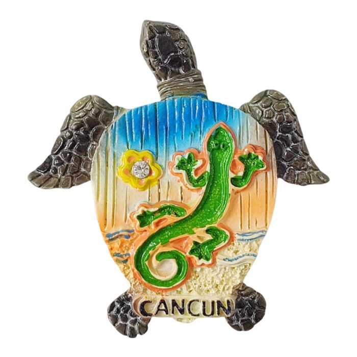 cancun mexico turtle beach fridge magnet tropical travel souvenir & beach whiteboard accessory