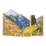 ossetia caucasus mountain scene fridge magnet travel souvenir gift & charming whiteboard decoration