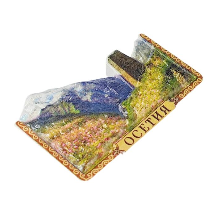 ossetia caucasus mountain scene fridge magnet travel souvenir gift & charming whiteboard decoration